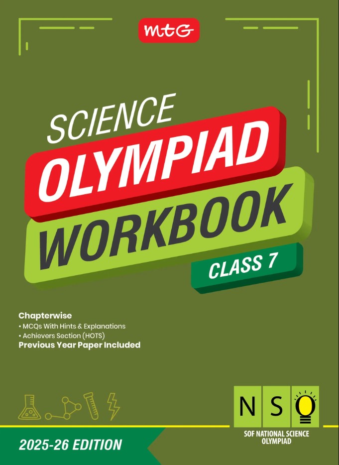 MTG National Science Olympiad (NSO) Workbook for Class 7 - SOF Olympiad Preparation Books | 2025-2026 Edition
